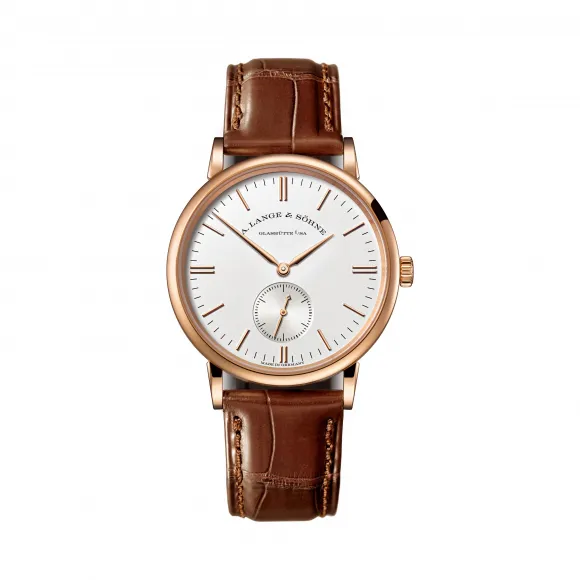 朗格/A.Lange&sohne  Saxonia 系列 37毫米 18k玫瑰金 手动机械机芯 男表 216.032