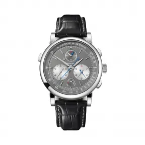 朗格/A.Lange&sohne  Saxonia 系列 43.2 毫米 18K白色K金 手动机械机芯 男表 424.038