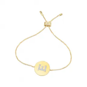 APM 纯银镶晶钻字母E手链 AB3512OXYE