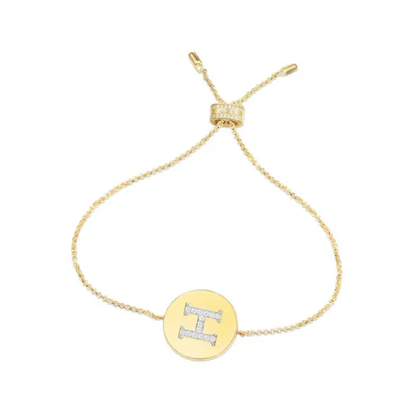 APM 纯银镶晶钻字母H手链 AB3512OXYH