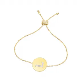 APM 纯银镶晶钻字母L手链 AB3512OXYL