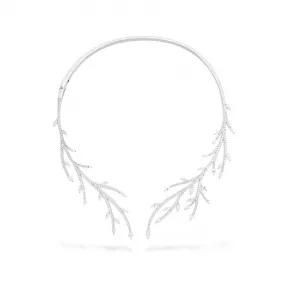 APM 纯银镶晶钻FESTIVAL叶子开口项圈 AC4561OX