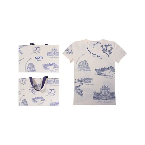 APM 棉质夏日Toile de Jouy刺绣T恤 ACCESS13K