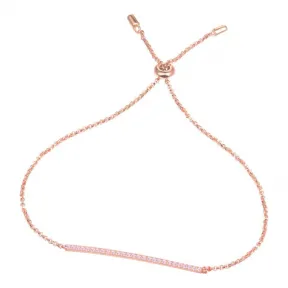 APM 粉金色纯银镶晶钻简约手链 RB2785OR