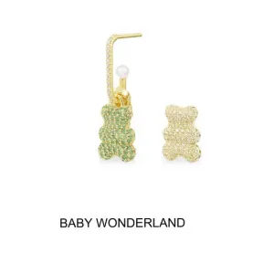 APM 系列 单只Baby Wonderland Yummy Bear（可挂扣）耳环 YE13983XLIYPL