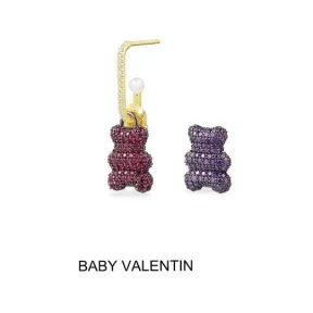 APM 系列 单只Baby Valentin Yummy Bear（可挂扣）耳环 YE13983XRVPL