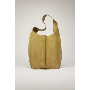 阿克尼/Acne 女士 麂皮托特包 苔绿色 A10047-BCA