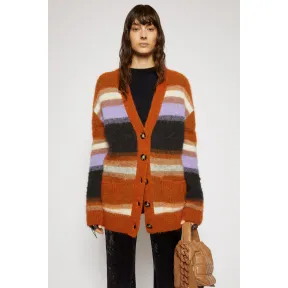 阿克尼/Acne 女士 条纹开衫 南瓜橙色/多色 A60173-CH0