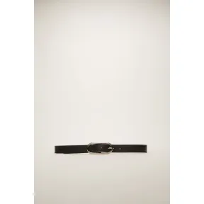 阿克尼/Acne 女士 徽标插扣皮带 黑色 A80037-900