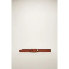 阿克尼/Acne 女士 徽标插扣皮带 杏仁棕色 A80037-ADS