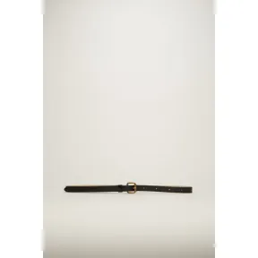 阿克尼/Acne 女士 皮革窄腰带 黑色 A80038-900