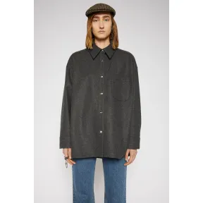 阿克尼/Acne 女士 法兰绒外套衫 炭灰色 AC0304-Z79