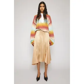 阿克尼/Acne 女士 不对称缎面半身裙 浅橙色 AF0149-ACA