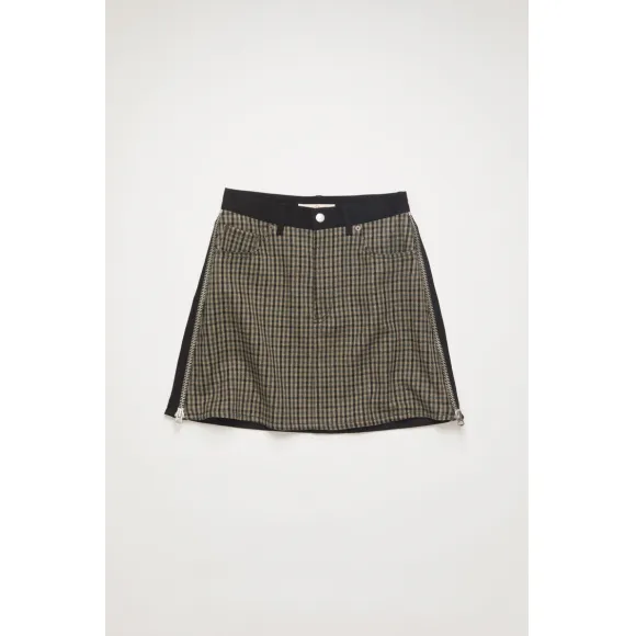 阿克尼/Acne 女士 PS-WN-SKIR000002 棕色/黑色 AF0174-AHB