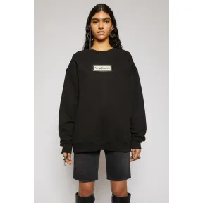 阿克尼/Acne 女士 反印徽标运动衫 黑色 AI0064-900