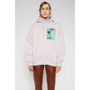 阿克尼/Acne 女士 狗图案拼贴连帽运动衫 浅紫色 AI0066-ADK