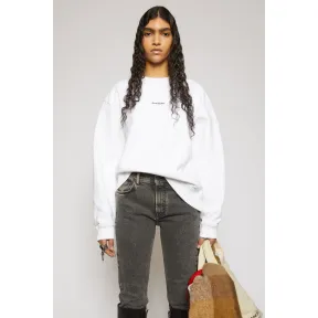 阿克尼/Acne 女士 徽标印花运动衫 光白色 AI0067-183