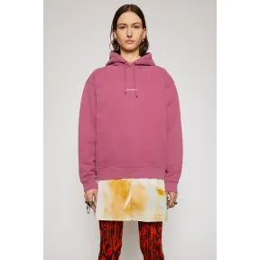 阿克尼/Acne 女士 徽标印花连帽运动衫 紫粉色 AI0070-ACY