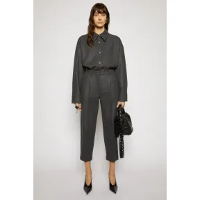 阿克尼/Acne 女士 羊毛混纺锥型长裤 炭灰色 AK0311-Z79