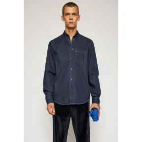 阿克尼/Acne 男士 修身牛仔衬衫 靛蓝色 BB0186-135
