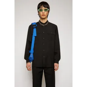 阿克尼/Acne 男士 羊毛混纺衬衫 黑色 BB0289-900