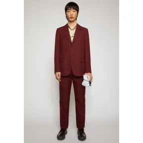 阿克尼/Acne 男士 单排扣夹克 酒红色 BH0087-479