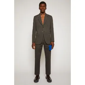 阿克尼/Acne 男士 单排扣细条纹夹克 石墨色/煤灰色 BH0094-CBO