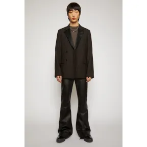 阿克尼/Acne 男士 双排扣细条纹夹克 可可豆棕色 BH0120-CA8