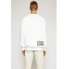 阿克尼/Acne 男士 反印徽标运动衫 光白色 BI0058-183