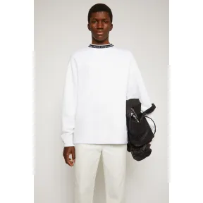 阿克尼/Acne 男士 徽标提花运动衫 光白色 BI0078-183