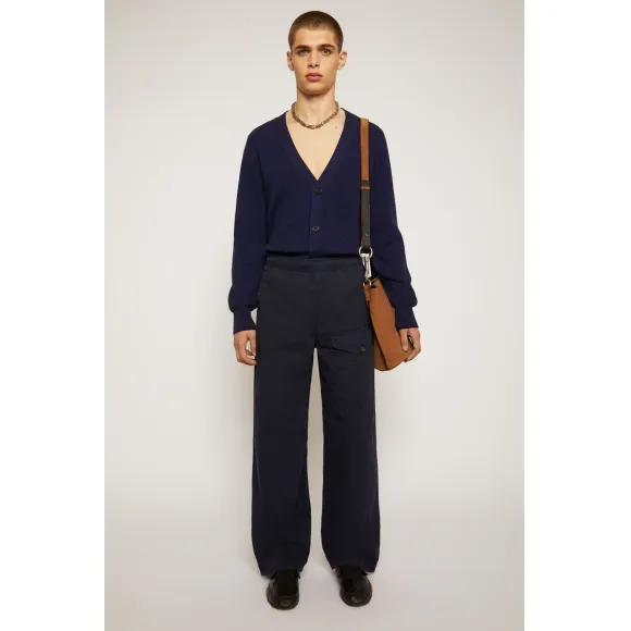 阿克尼/Acne 男士 直筒棉质长裤 海军蓝 BK0328-BG3