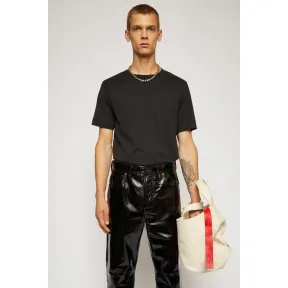 阿克尼/Acne 男士 修身T恤 黑色 BL0177-900