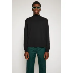 阿克尼/Acne 男士 长袖立领T恤 黑色 BL0191-900