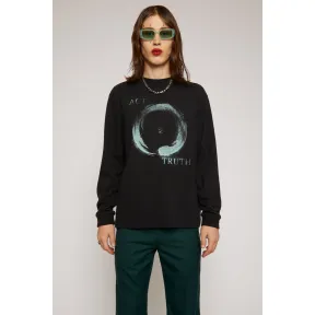 阿克尼/Acne 男士 曼陀罗式印花T恤 黑色 BL0206-900