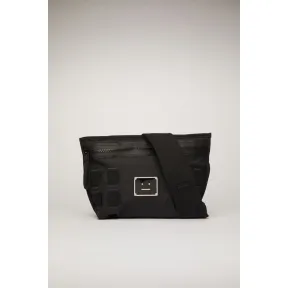 阿克尼/Acne 女士 徽标铭牌腰包 黑色 C10041-900