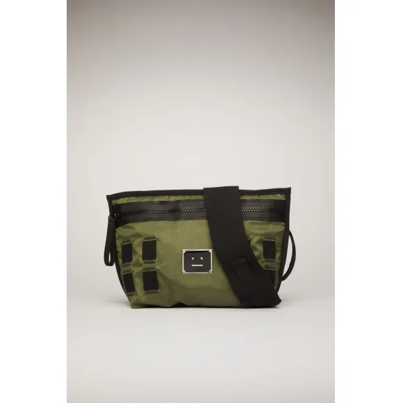 阿克尼/Acne 女士 徽标铭牌腰包 卡其绿 C10041-AB6