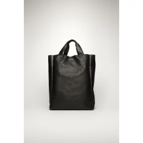 阿克尼/Acne 女士 褶饰皮革托特包 黑色 C10058-900