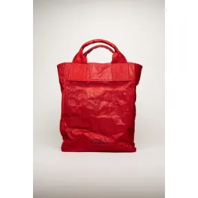 阿克尼/Acne 女士 褶饰托特包 深红色 C10060-ACG