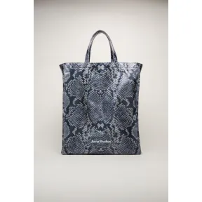 阿克尼/Acne 女士 蟒蛇纹印花托特包 黑色/白色 C10061-J83