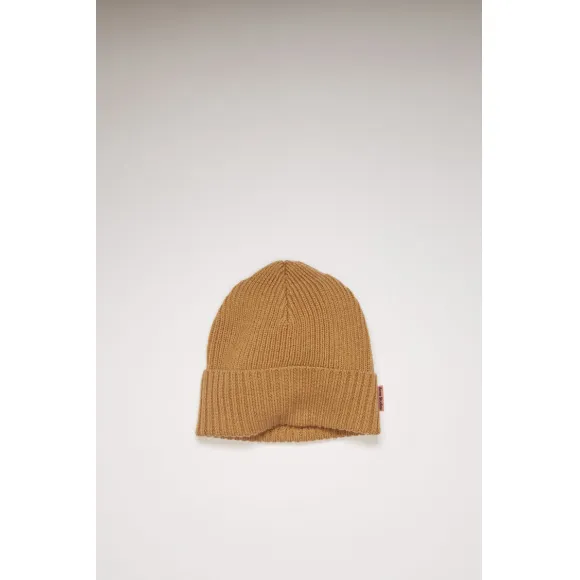 阿克尼/Acne 女士 混色罗纹无檐便帽 榛仁米色 C40105-ADZ