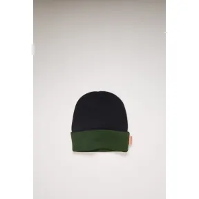 阿克尼/Acne 女士 正反两用无檐便帽 黑色/绿色 C40108-AIG