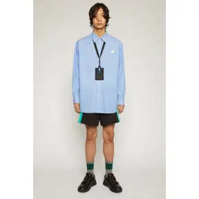 阿克尼/Acne 女士 表情饰片条纹衬衫 蓝色/白色 CB0021-AF2