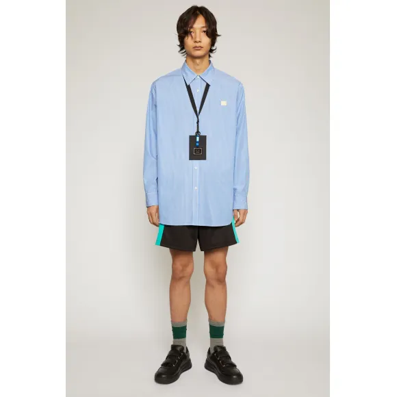 阿克尼/Acne 女士 表情饰片条纹衬衫 蓝色/白色 CB0021-AF2