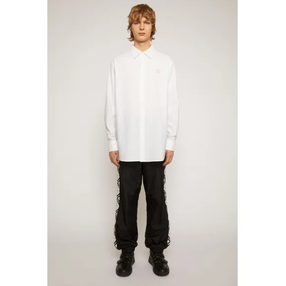 阿克尼/Acne 女士 表情饰片牛津布衬衫 白色 CB0022-100