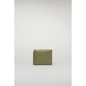 阿克尼/Acne 女士 三折式钱夹 深绿色/黑色 CG0005-BWT