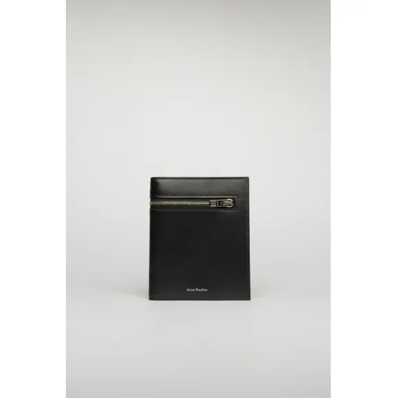 阿克尼/Acne 女士 三折钱包 黑色 CG0069-900
