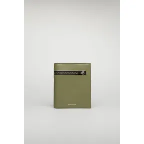 阿克尼/Acne 女士 三折钱包 深绿色/黑色 CG0069-BWT