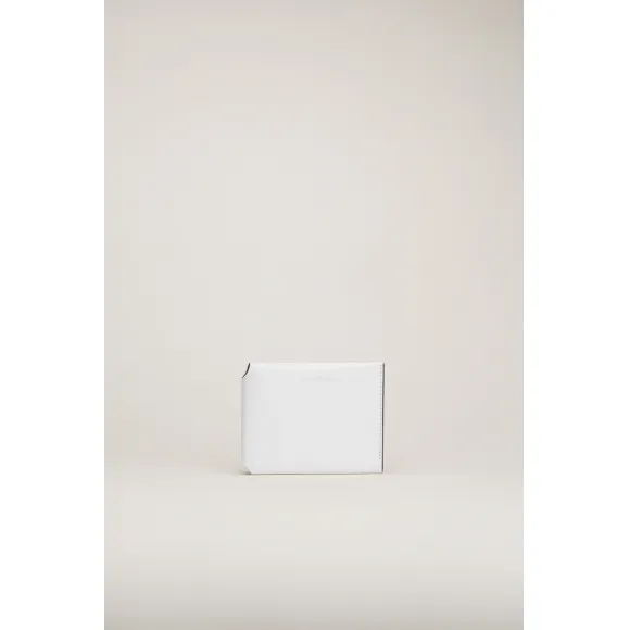 阿克尼/Acne 女士 三折式钱夹 白色/黑色 CG0097-AL4