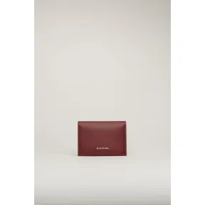 阿克尼/Acne 女士 双折卡包 酒红色 CG0099-479