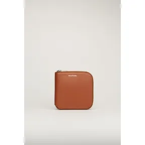 阿克尼/Acne 女士 中号双折钱包 杏仁棕色 CG0106-ADS